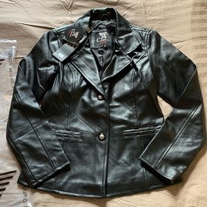 Italian A Collezioni jacket vegan leather